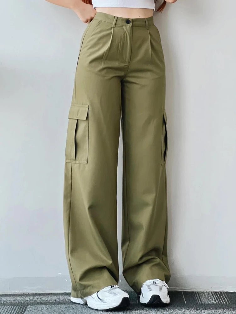 Vintage Wide-Leg Cargo Pants
