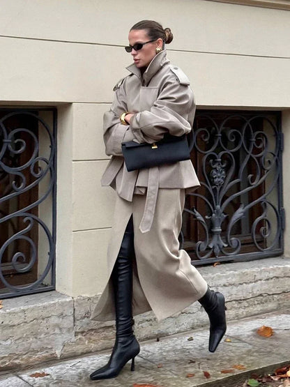 Timeless Chic Short Trench Coat