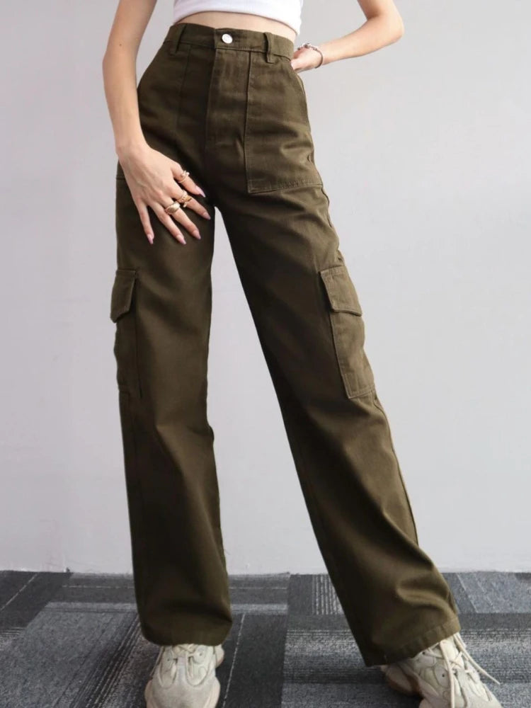 Vintage Wide-Leg Cargo Pants