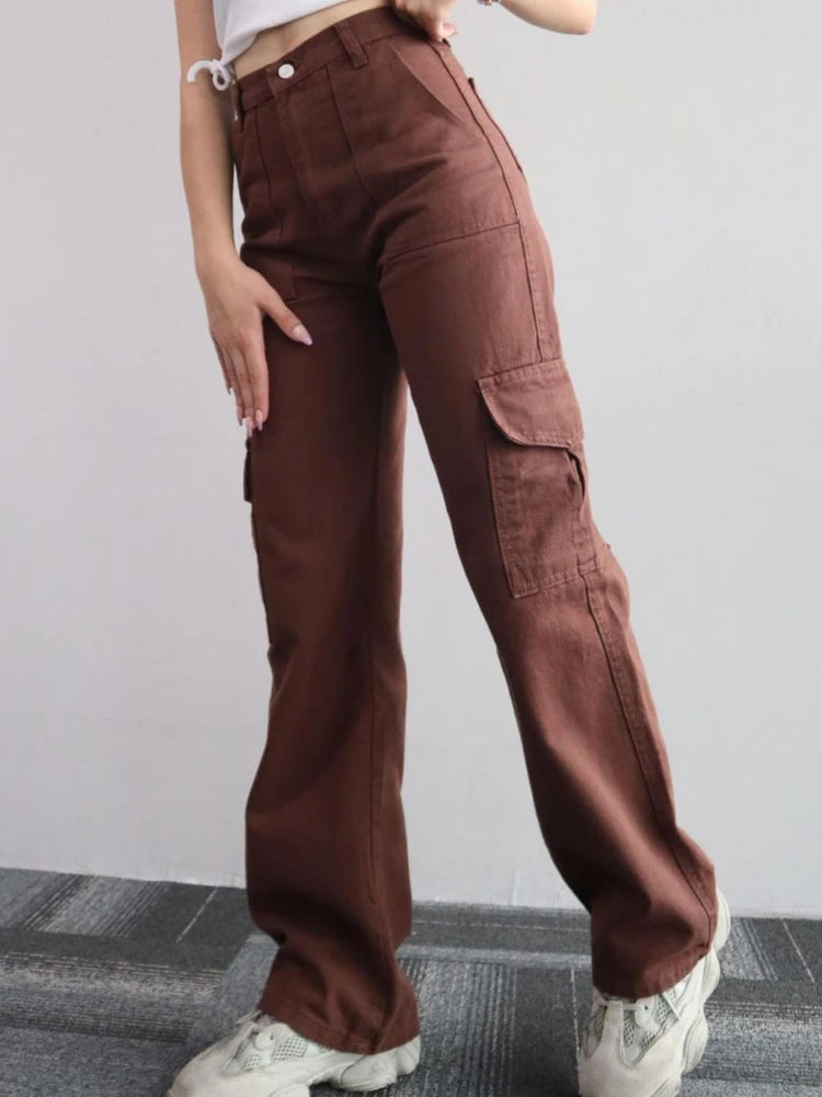 Vintage Wide-Leg Cargo Pants