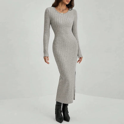 Autumn Allure Knit Dress