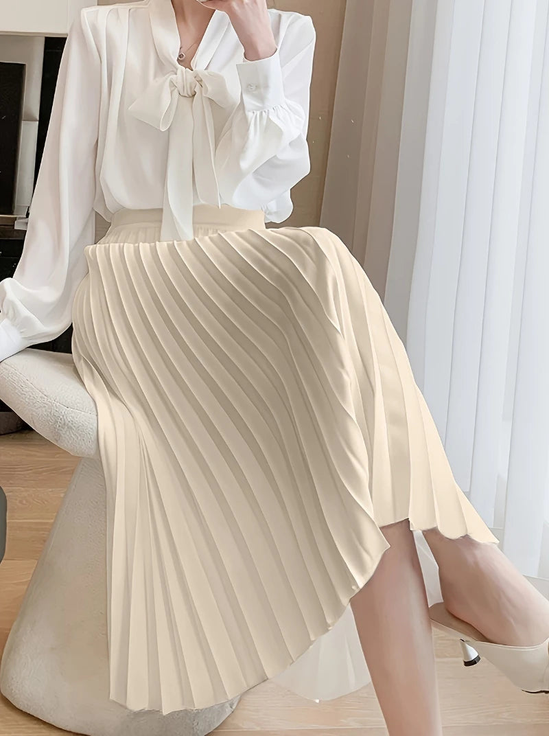 Vintage Grace Pleated Skirt