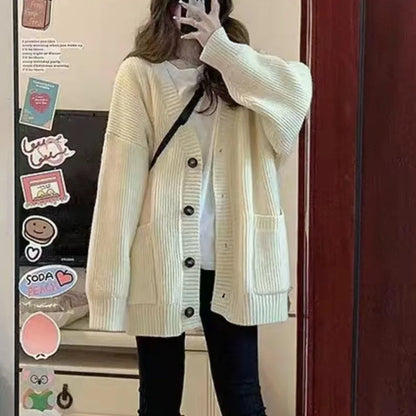 Oversized Knitted Cardigan Sweater