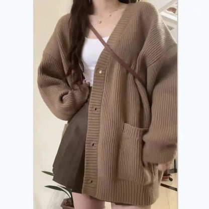 Oversized Knitted Cardigan Sweater